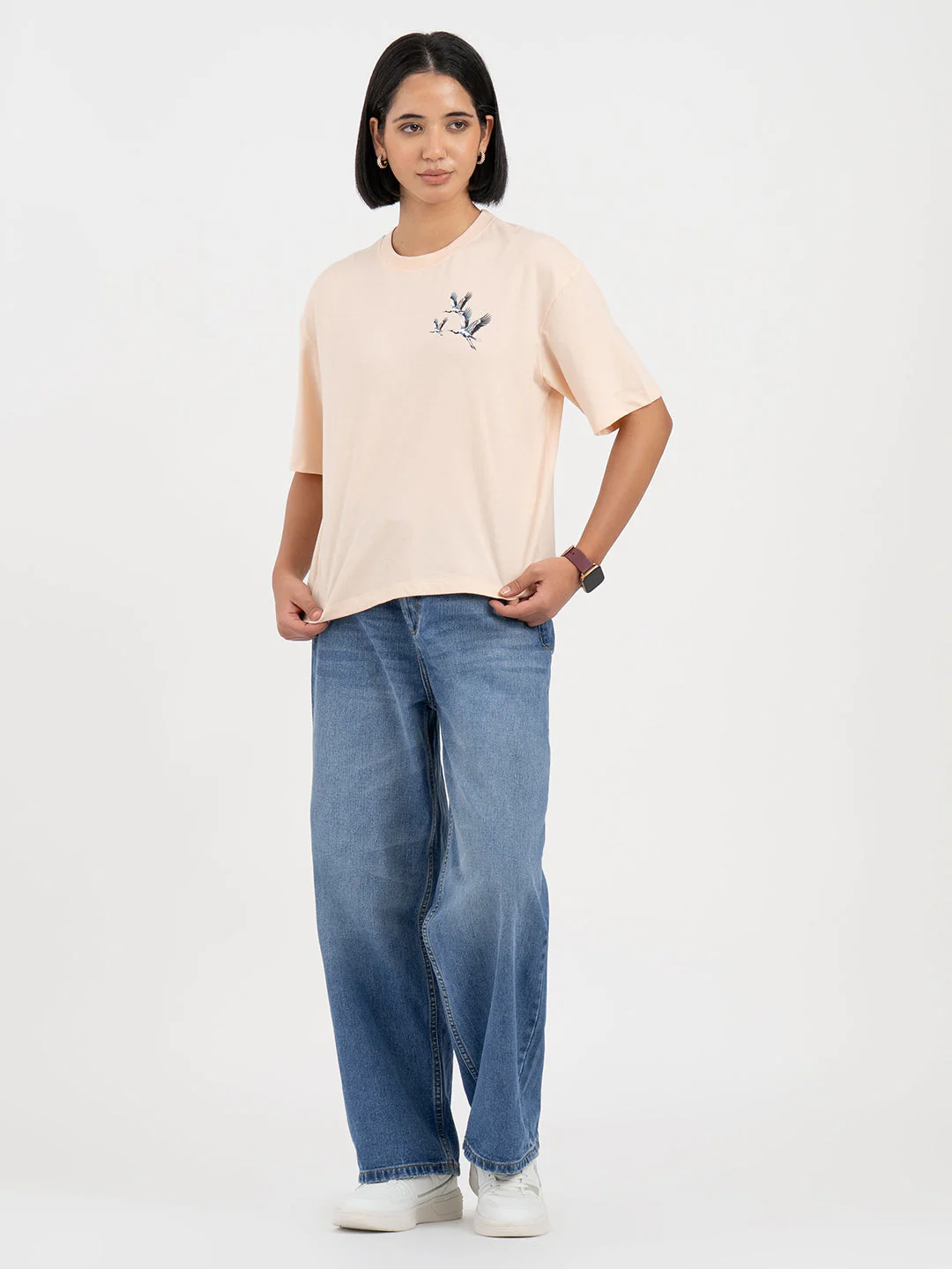 Peach T-Shirt for Women - Image 5