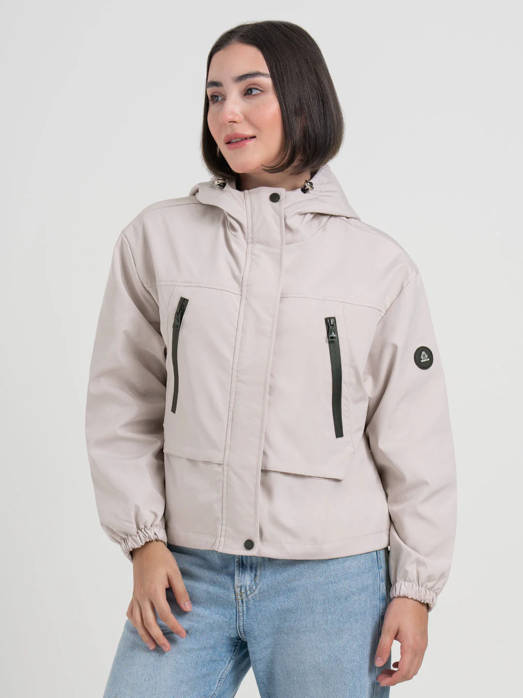 Pink Hooded Windcheater Jacket for Women | Lightweight Winter Comfort - Image 6