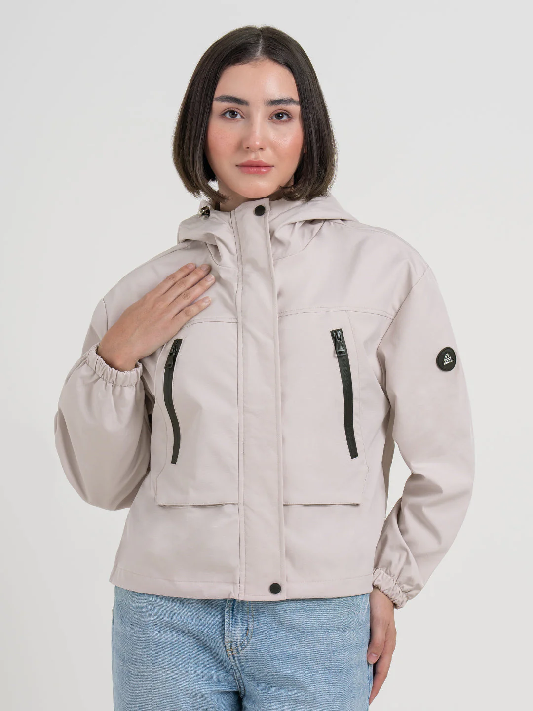 Pink Hooded Windcheater Jacket for Women | Lightweight Winter Comfort - Image 7