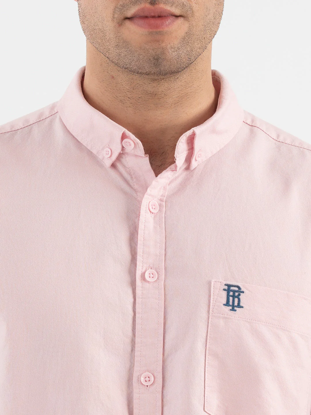 Red Tape Pink Solid Full Sleeve Shirt for Men - Image 4