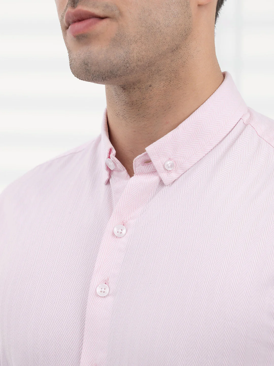 Pink Striped Shirt Men | Daily Formal Wear - Image 5