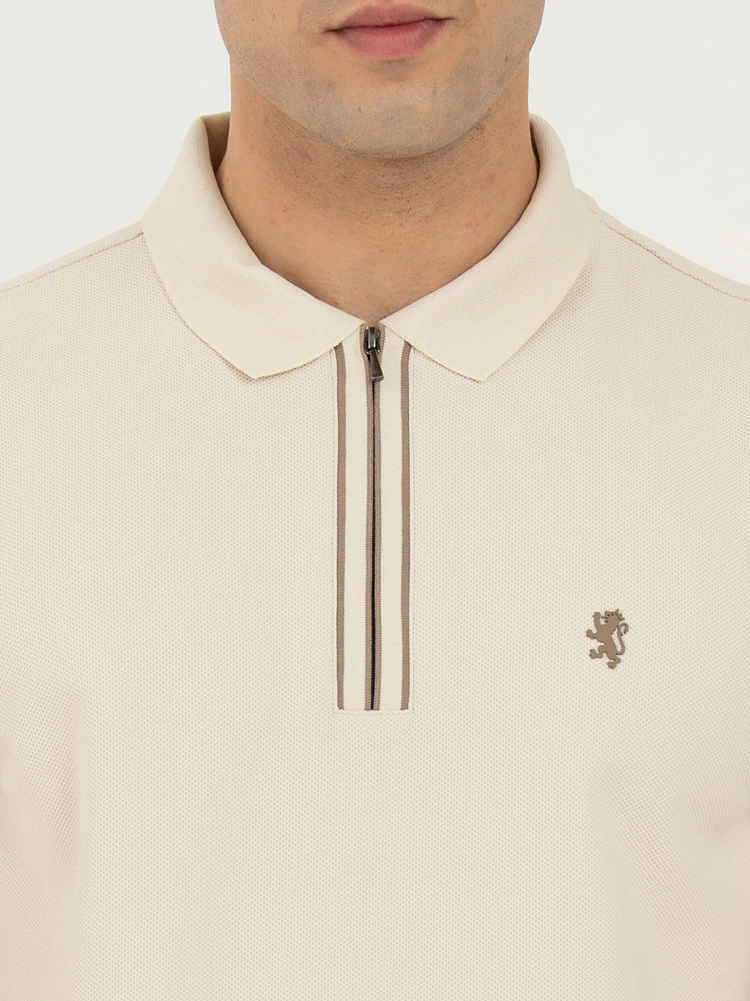 Polo T Shirts for Men in Beige | Classic Polo T Shirts - Image 4