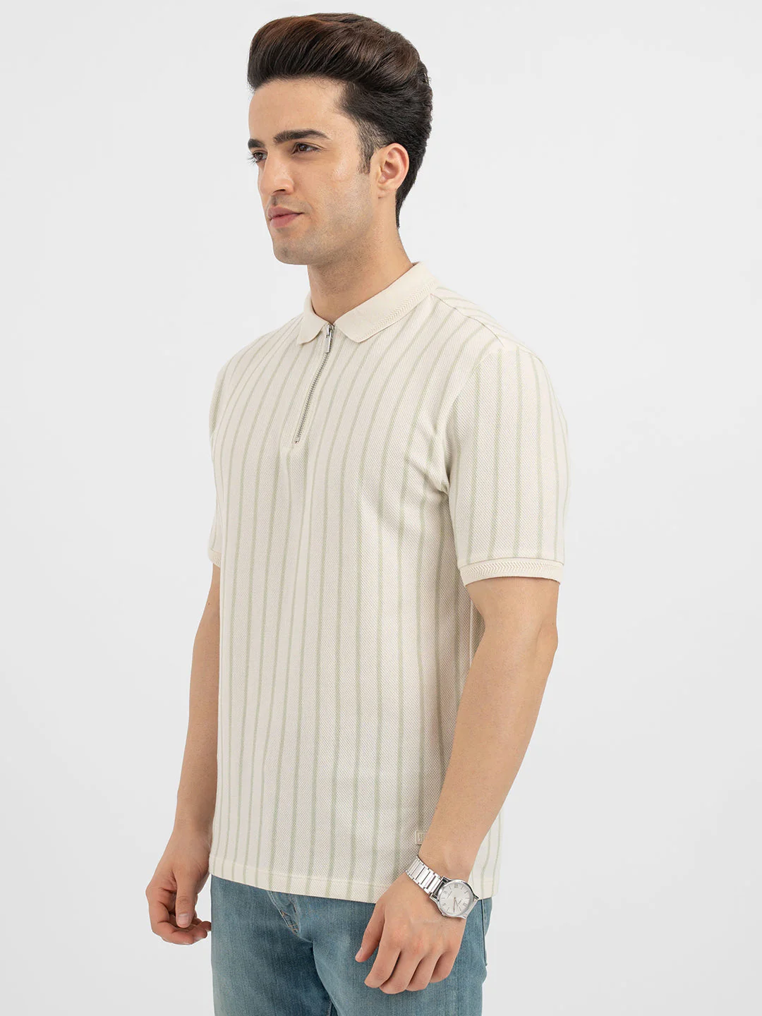 Polo T Shirts for Men in Beige - Image 2