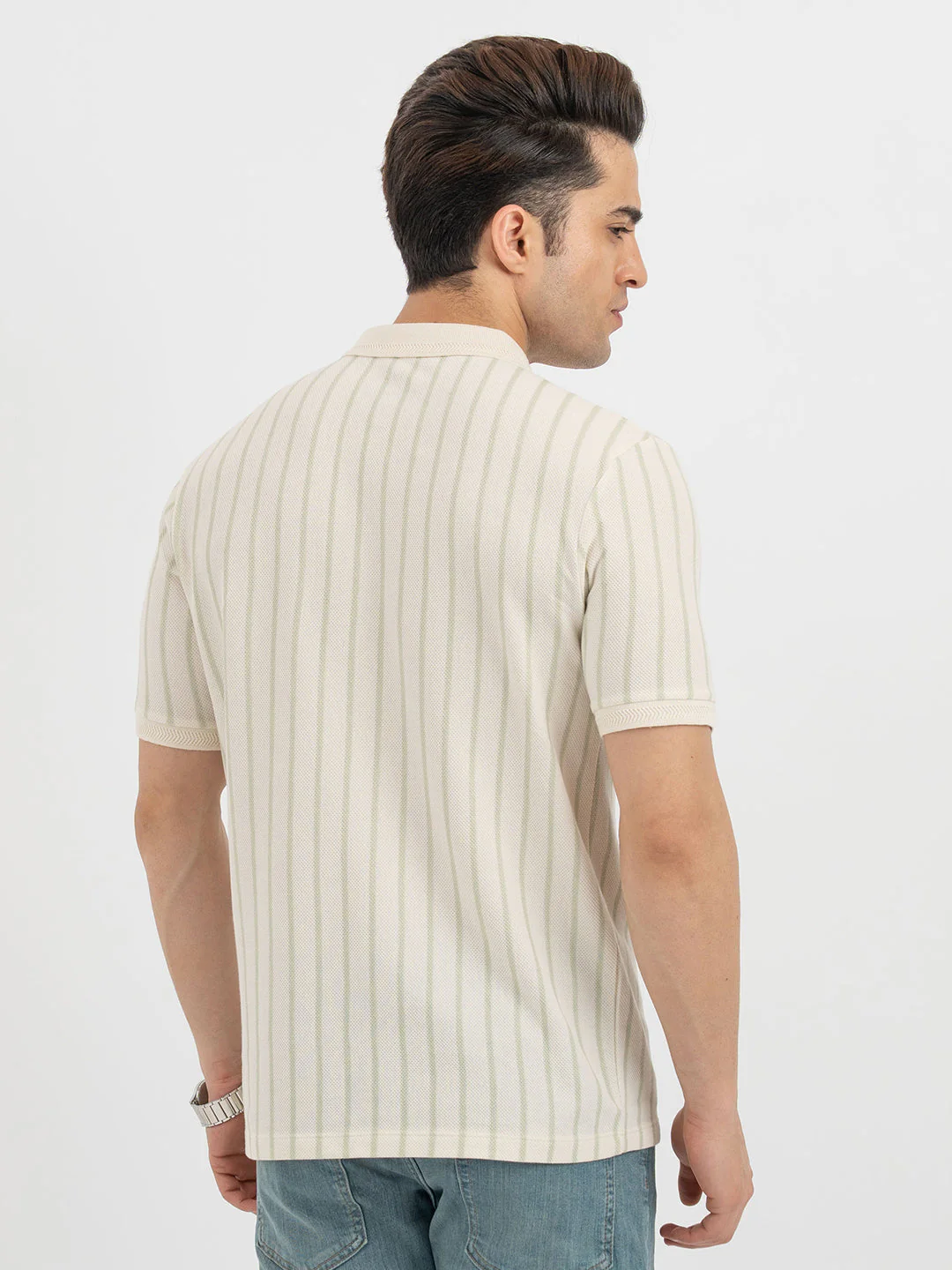 Polo T Shirts for Men in Beige - Image 3