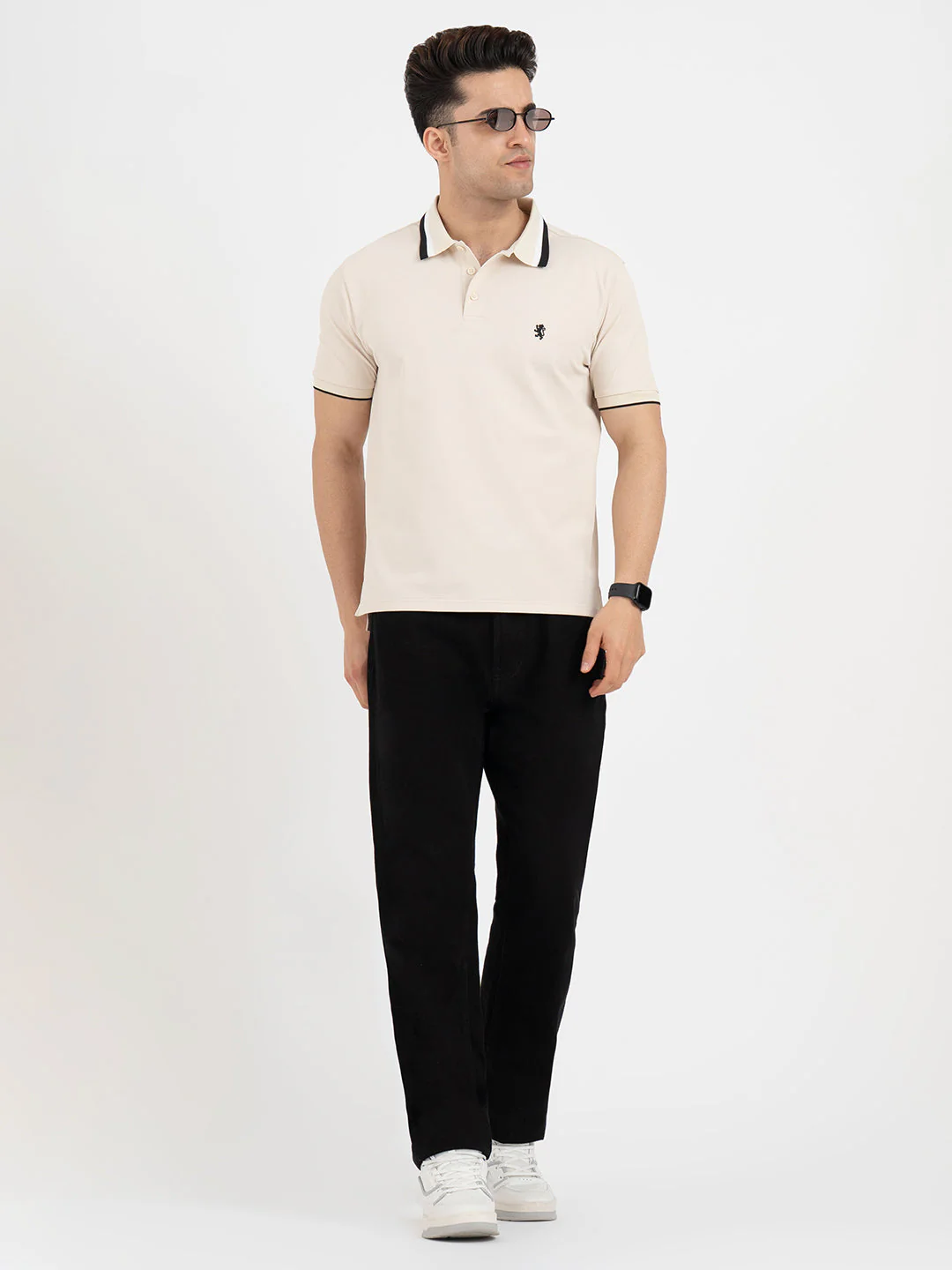 Polo T Shirts for Men in Beige - Image 5