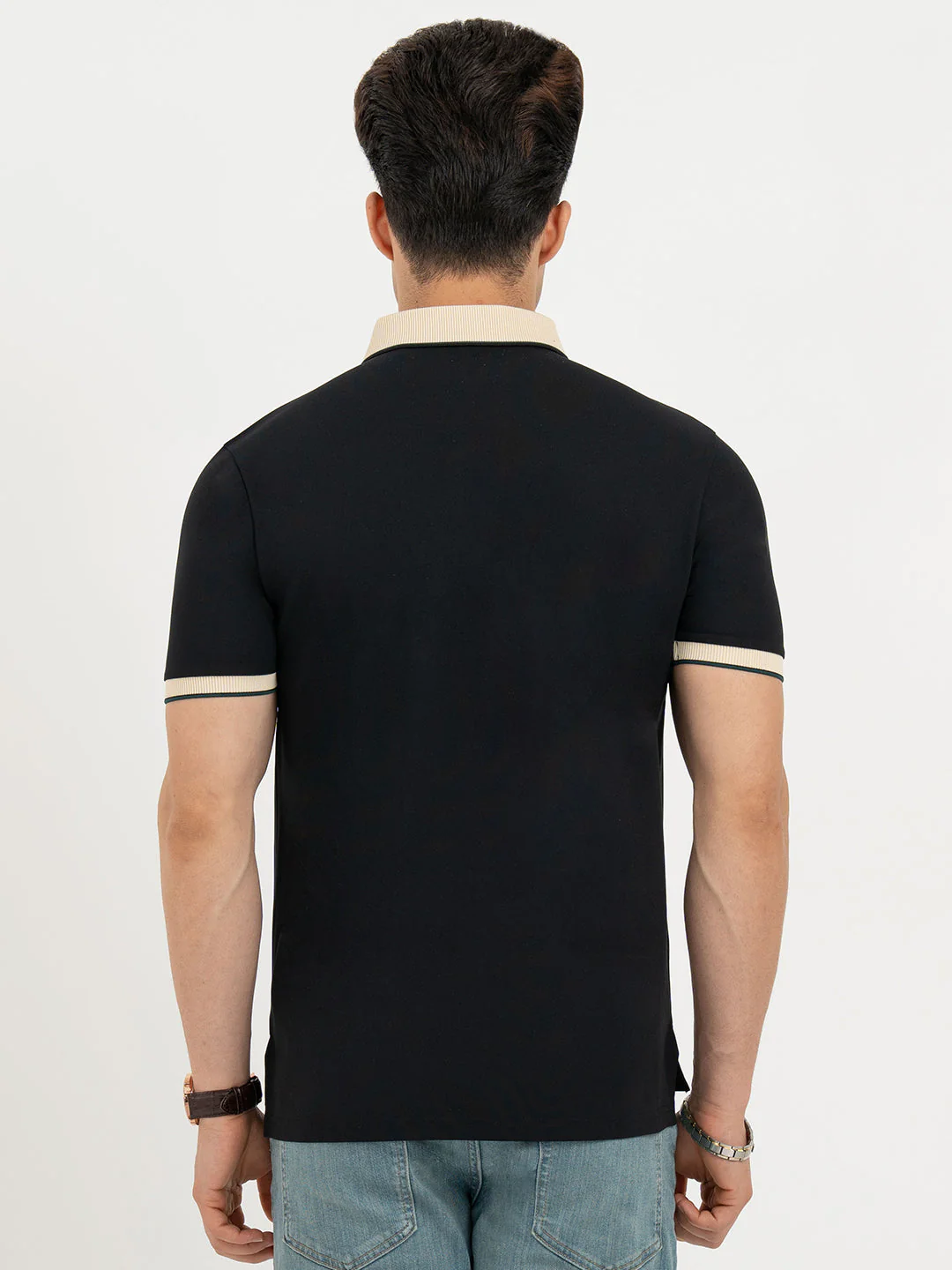 Polo T Shirts for Men in Black | Classic Polo T Shirts - Image 3
