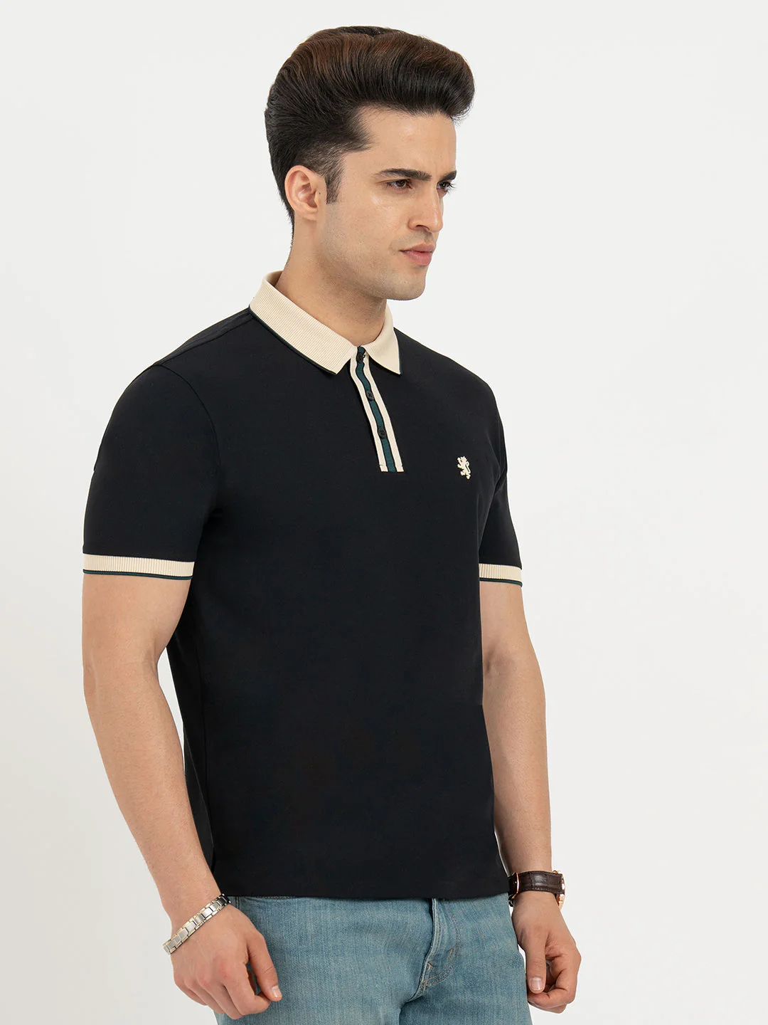 Polo T Shirts for Men in Black | Classic Polo T Shirts - Image 6
