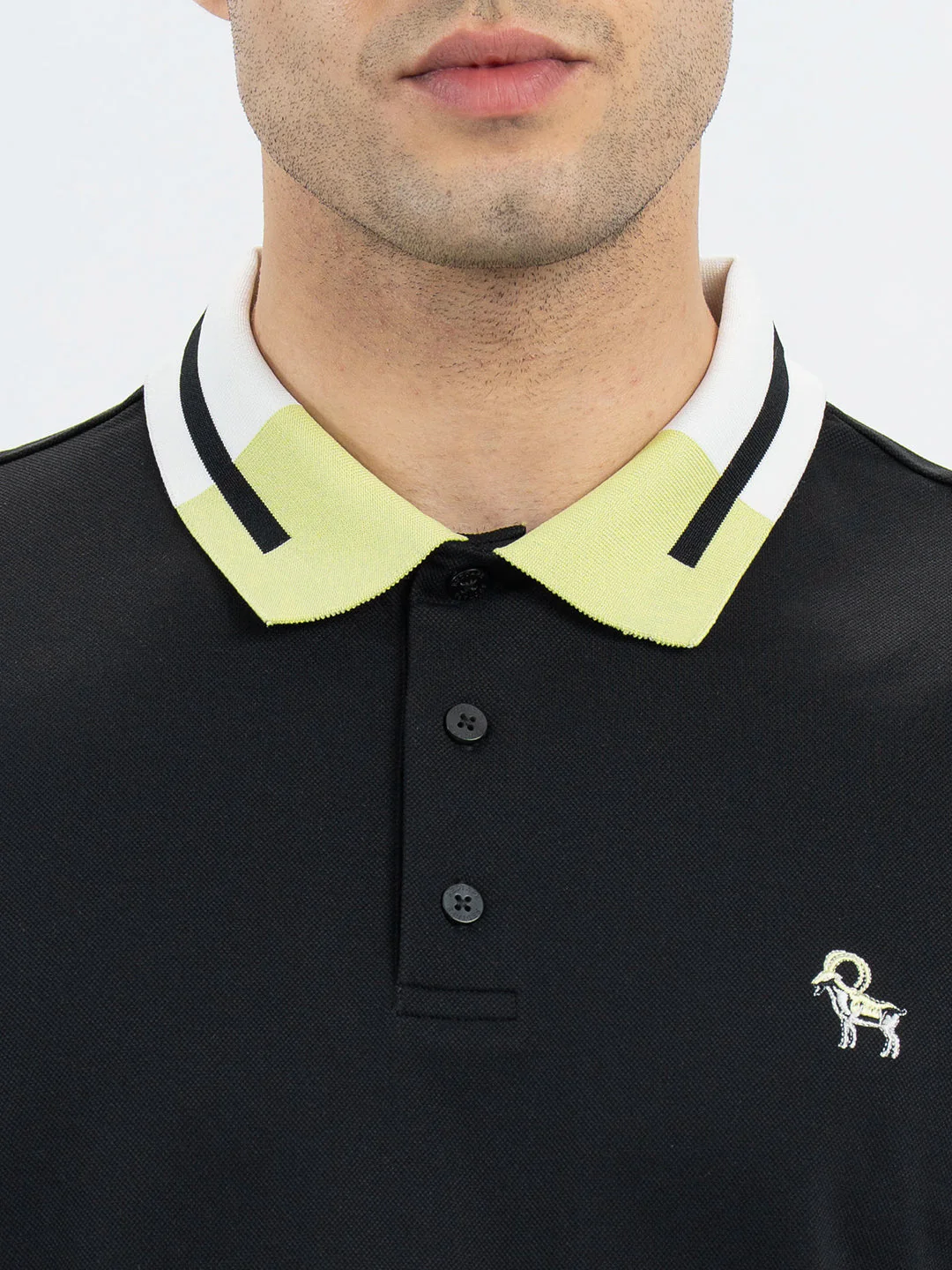 Polo T Shirts for Men in Black | Half Sleeve T Shirt - Image 4