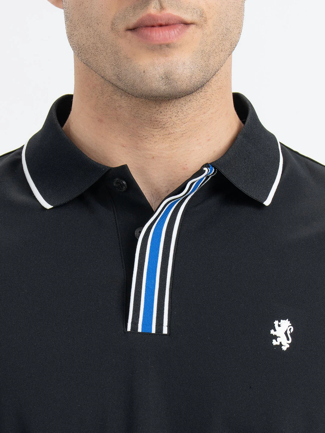 Polo T Shirts for Men in Black | Half Sleeve T Shirt - Image 4
