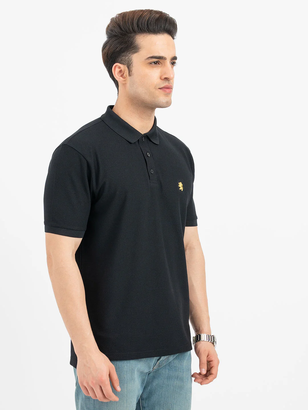 Polo T Shirts for Men in Black - Image 6