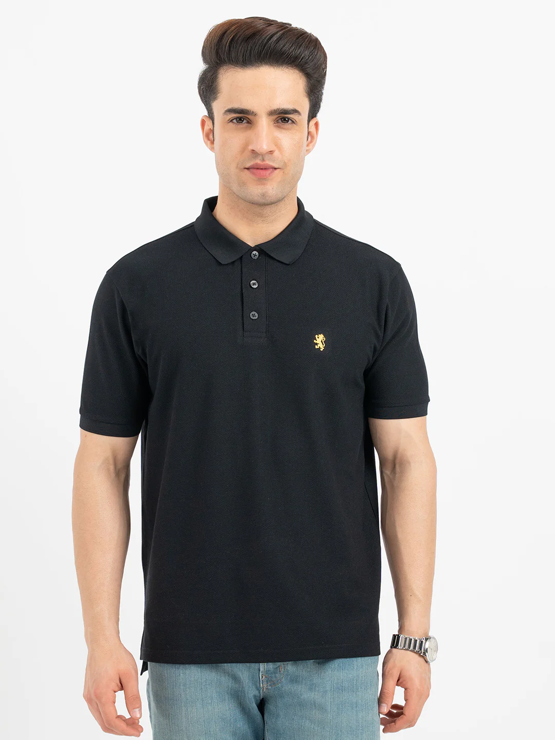 Polo T Shirts for Men in Black - Image 8
