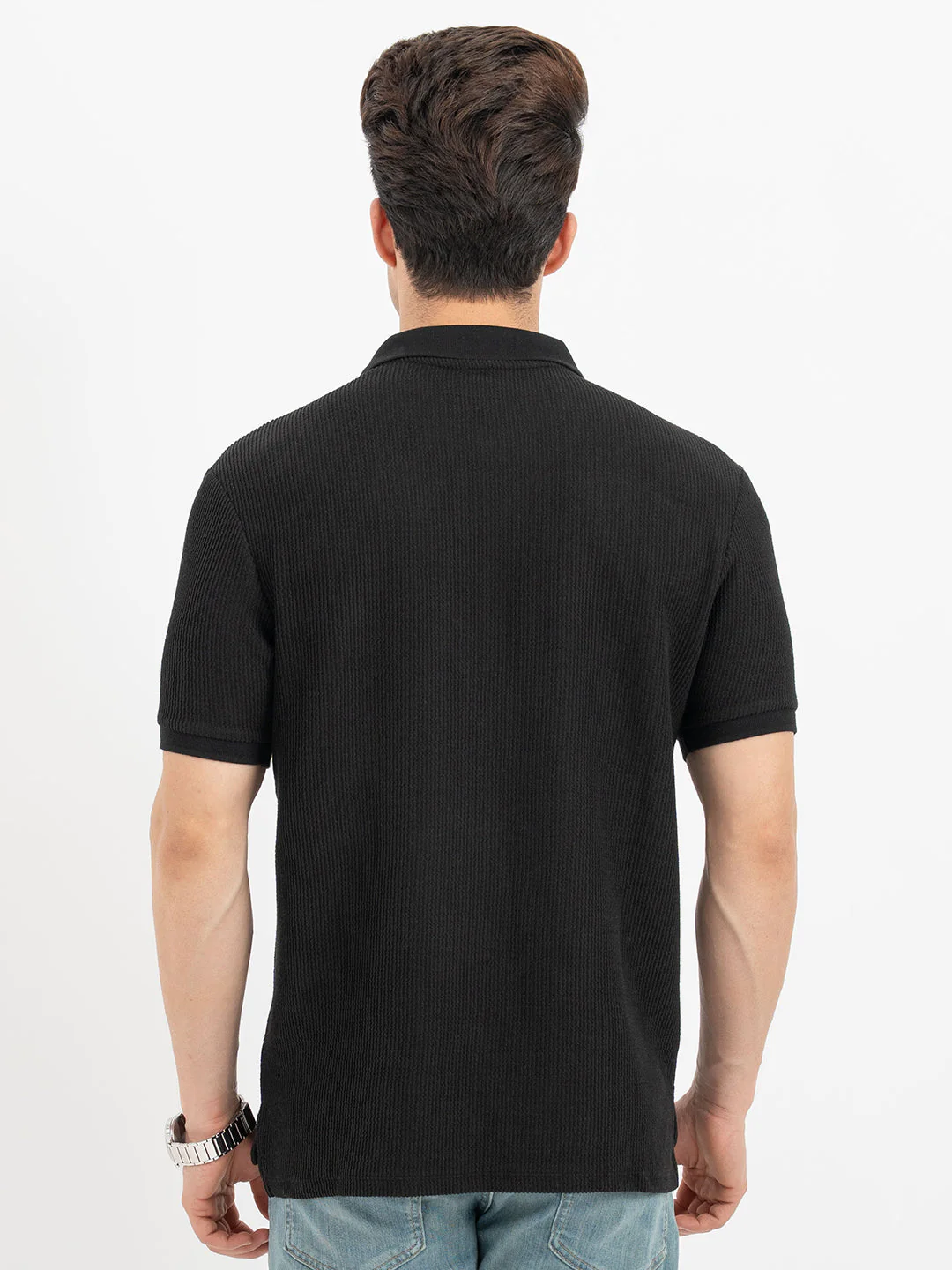Polo T Shirts for Men in Black - Image 3