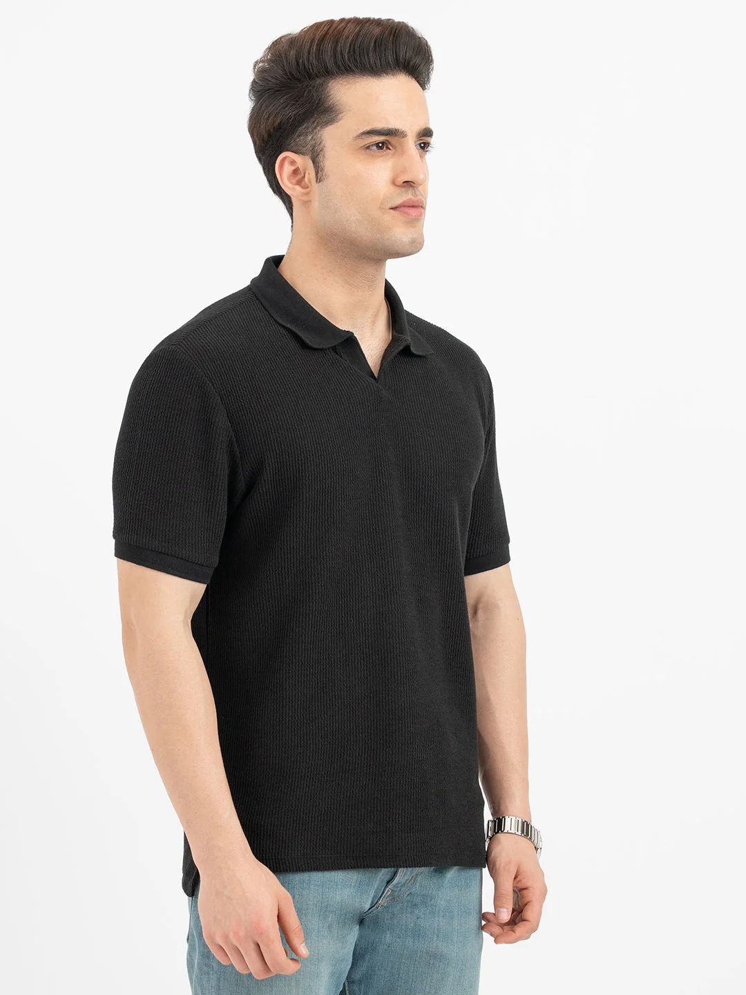 Polo T Shirts for Men in Black - Image 6
