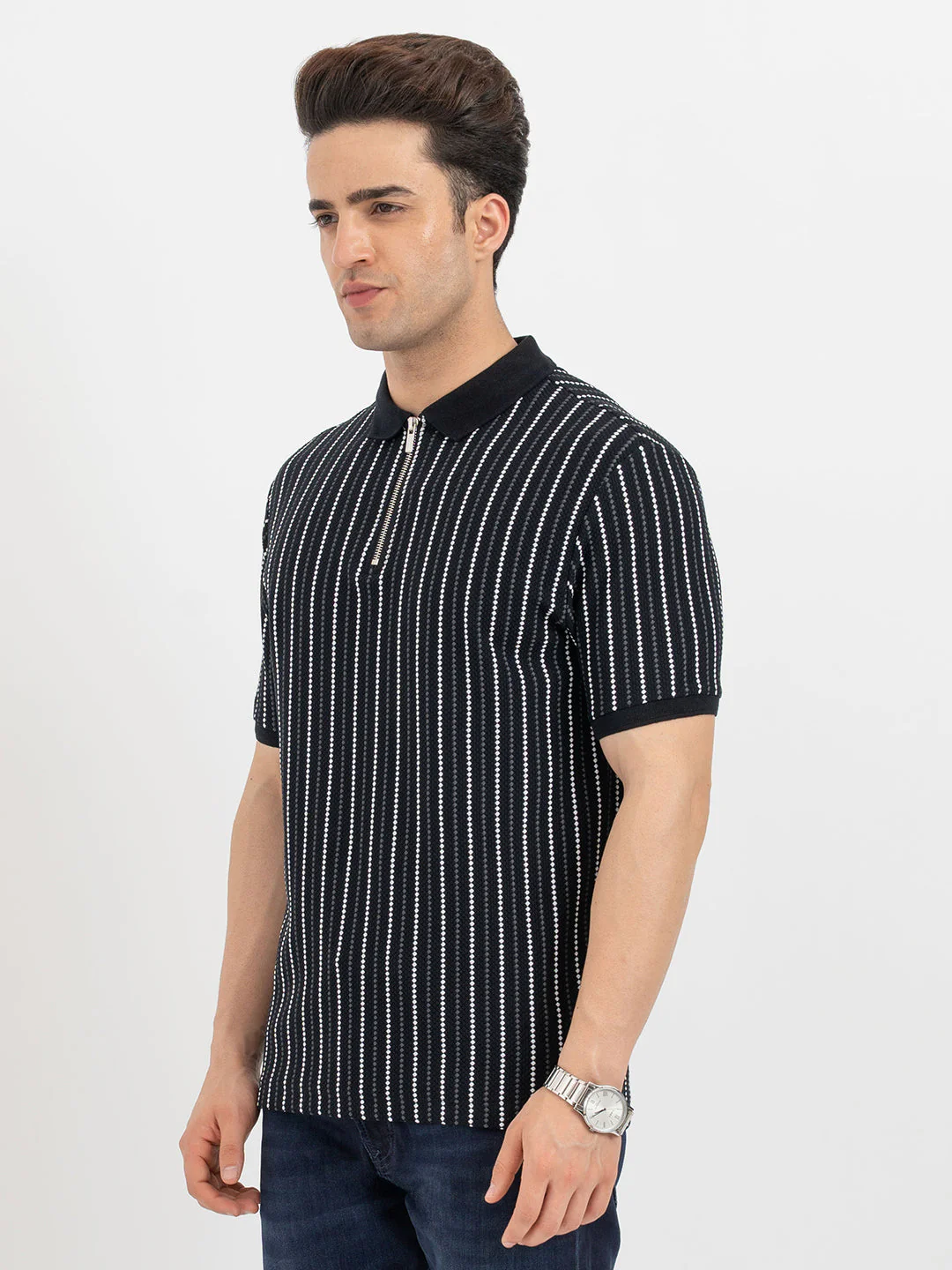 Polo T Shirts for Men in Black - Image 2