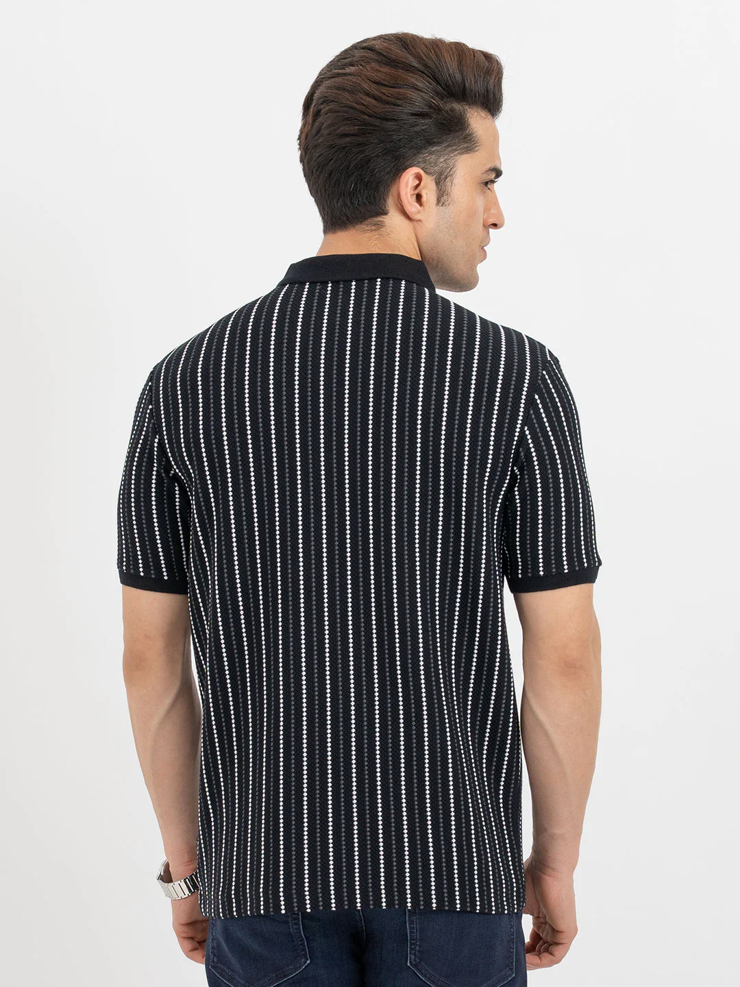 Polo T Shirts for Men in Black - Image 3