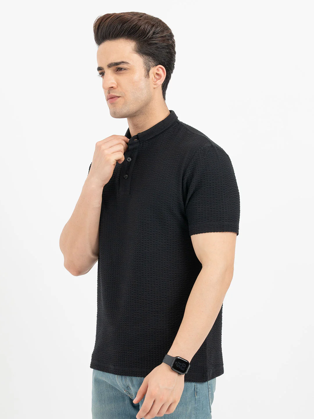 Polo T Shirts for Men in Black - Image 2