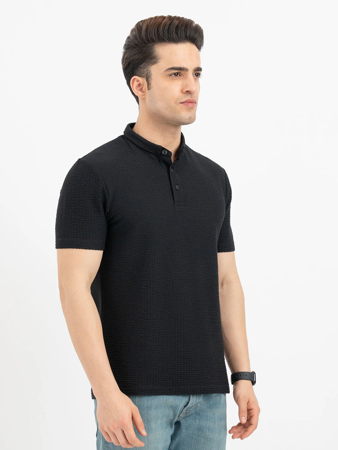 Polo T Shirts for Men in Black - Image 6