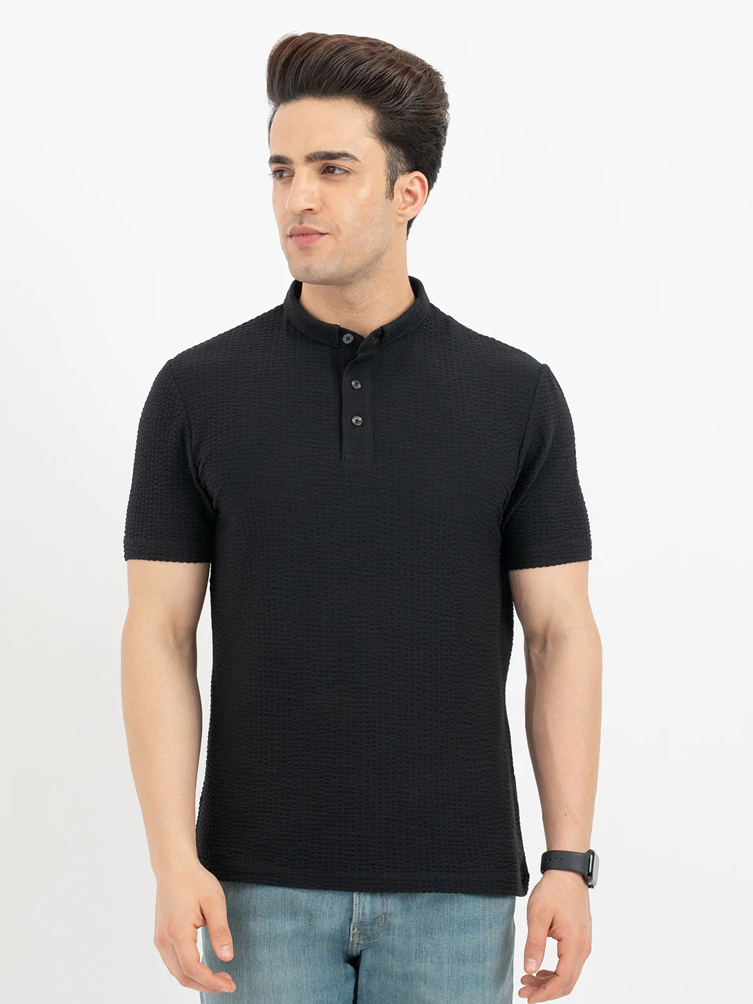 Polo T Shirts for Men in Black - Image 7
