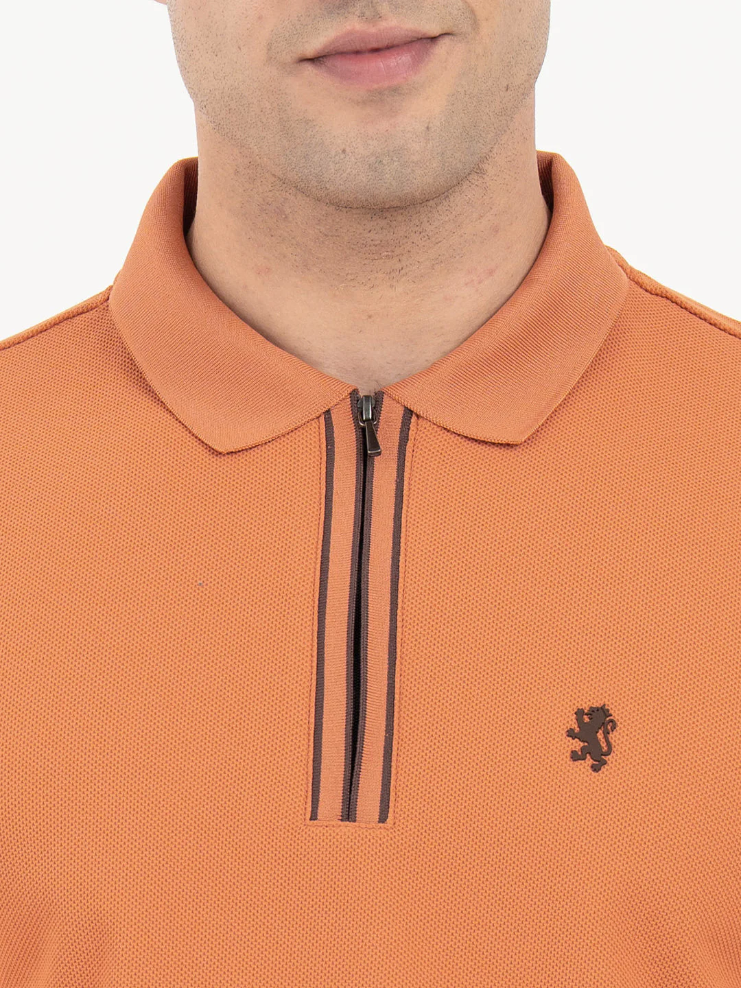 Polo T Shirts for Men in Burnt Orange | Classic Polo T Shirts - Image 4