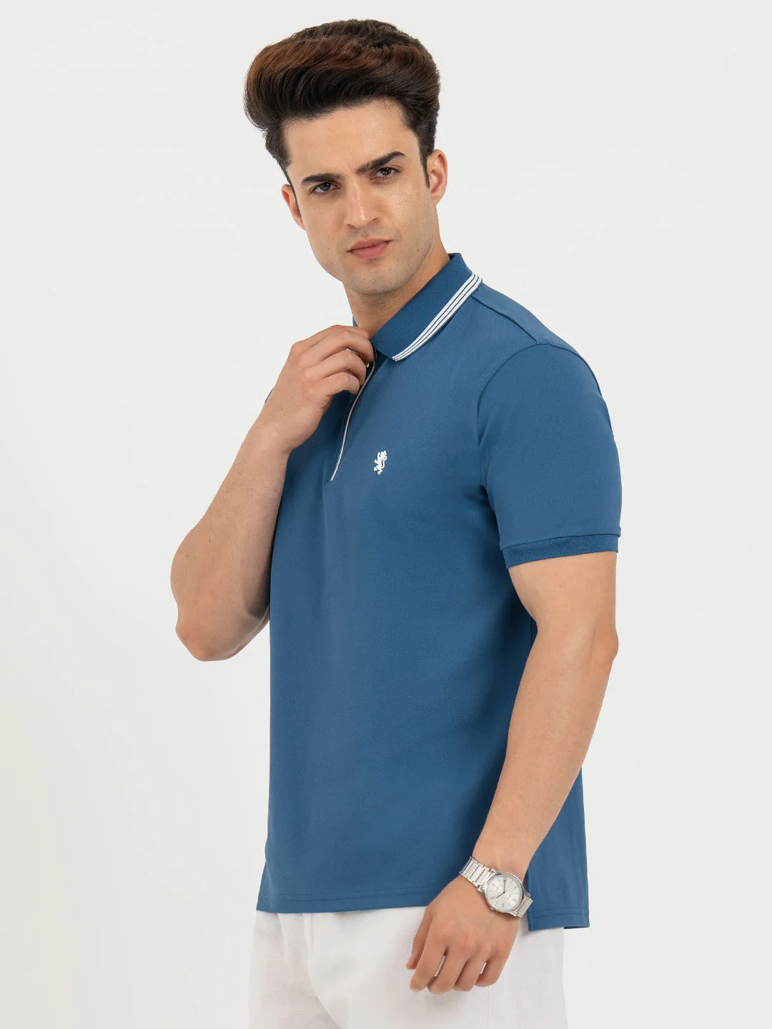 Polo T Shirts for Men in Dark Blue | Classic Polo T Shirts - Image 2