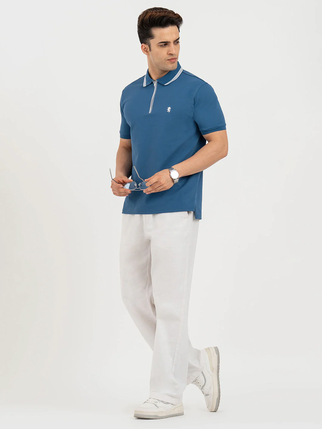 Polo T Shirts for Men in Dark Blue | Classic Polo T Shirts - Image 5