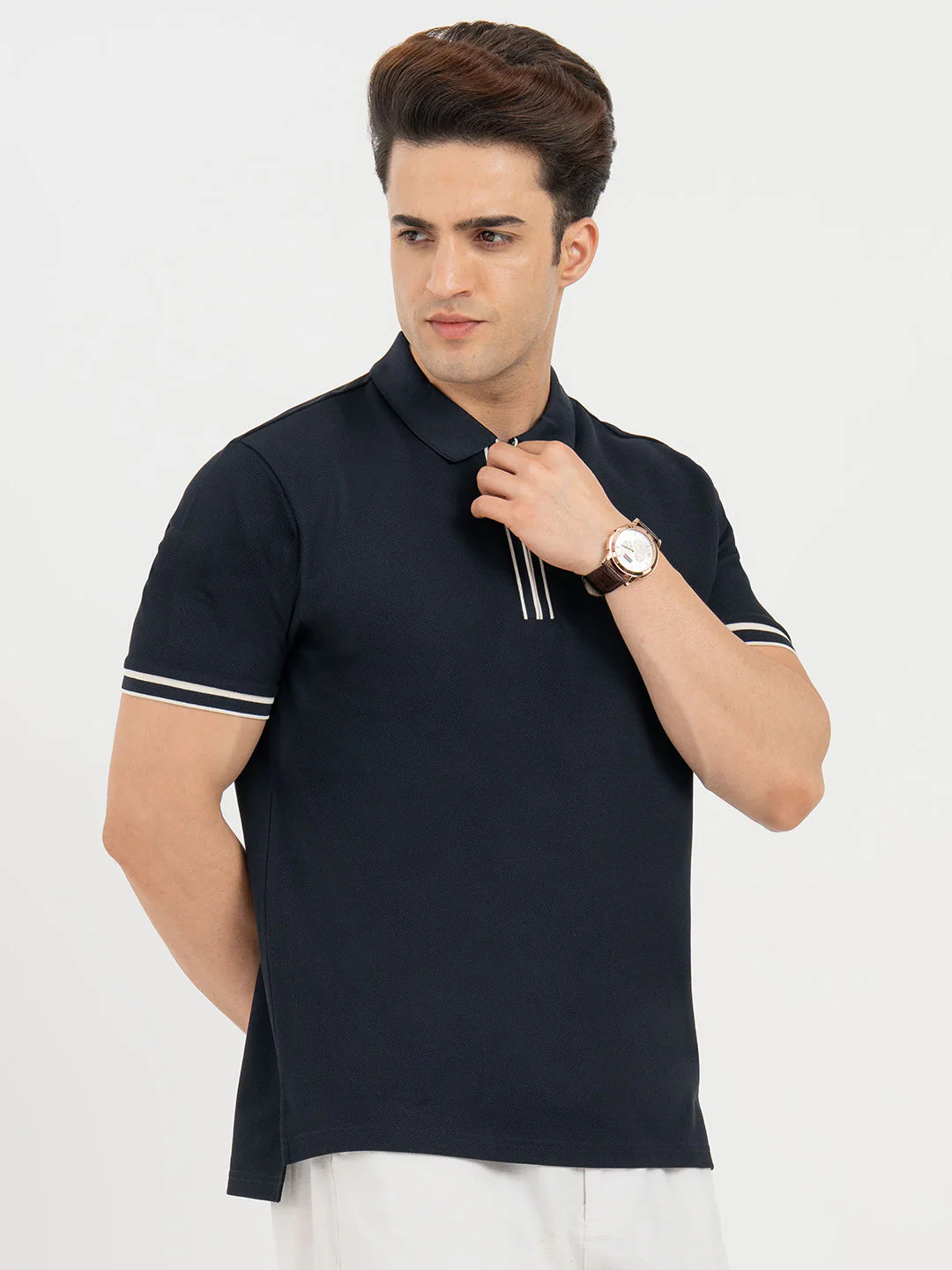Polo T Shirts for Men in Dark Navy | Classic Polo T Shirts - Image 6