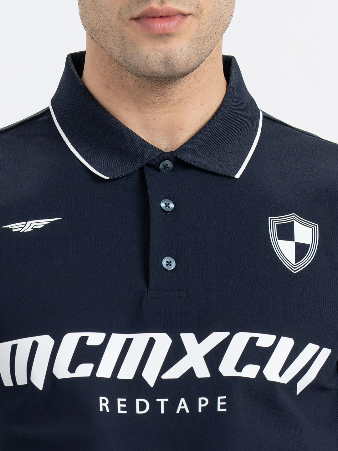 Polo T Shirts for Men in Dark Navy | Half Sleeve T Shirt - Image 4