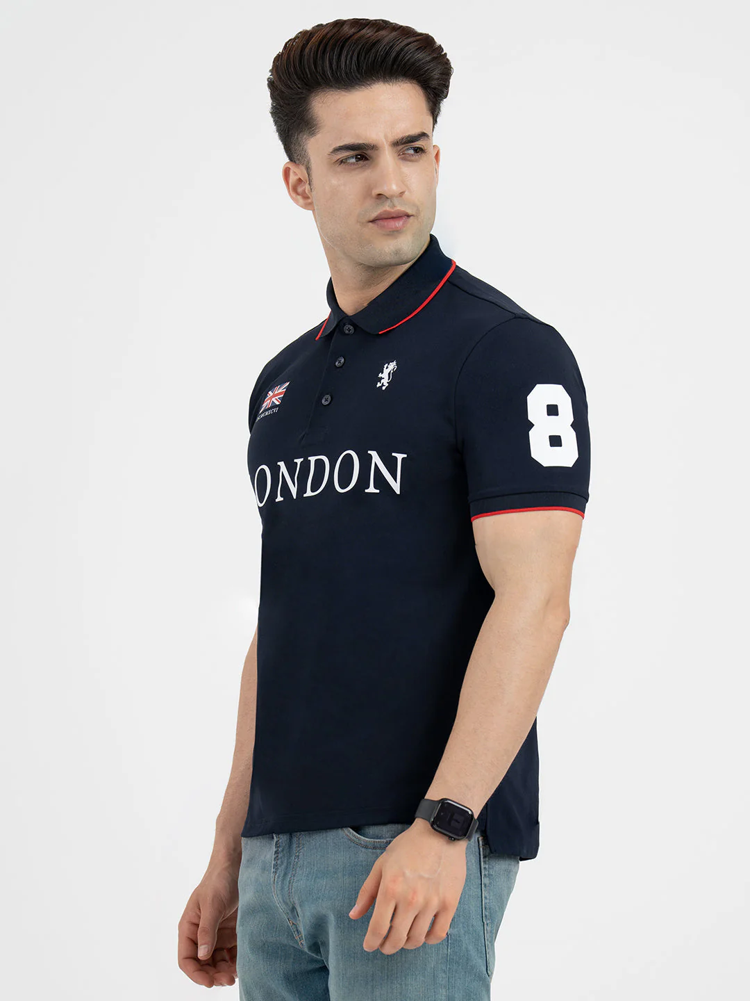 Polo T Shirts for Men in Dark Navy - Image 2