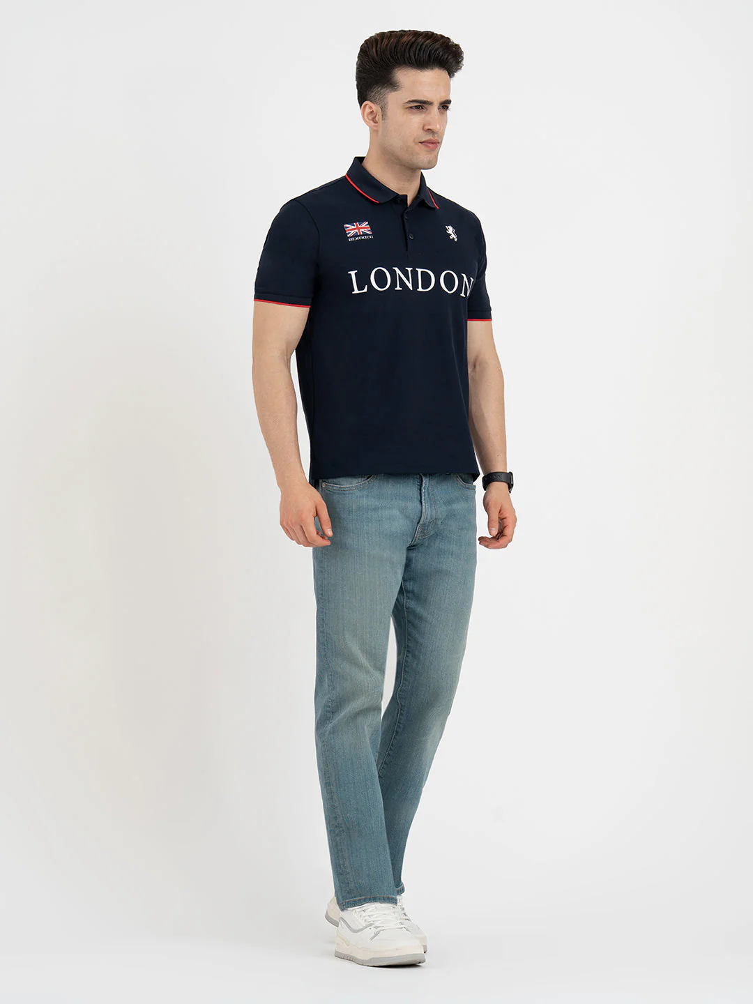 Polo T Shirts for Men in Dark Navy - Image 5