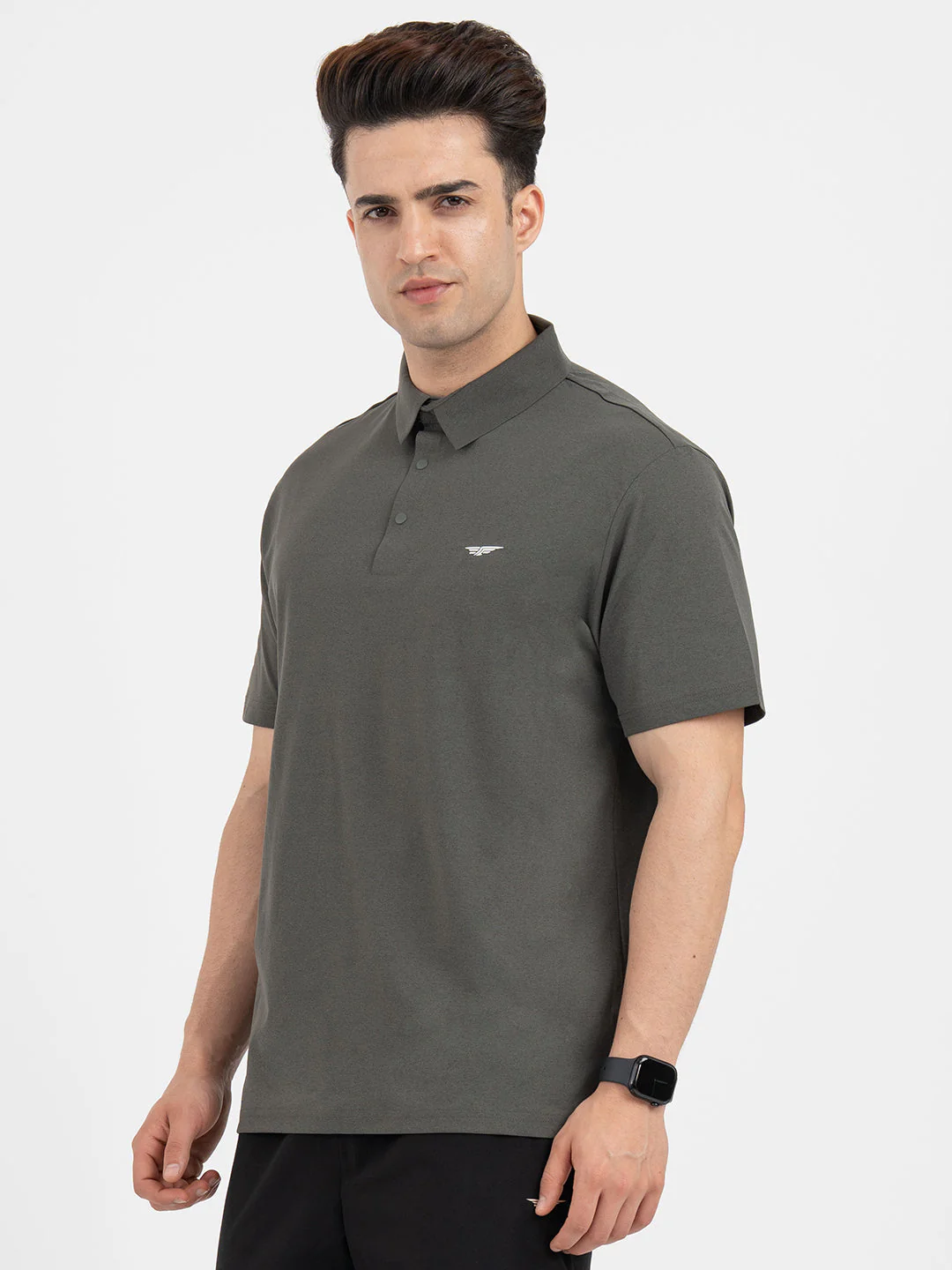 Polo T Shirts for Men in Dark Olive - Image 2