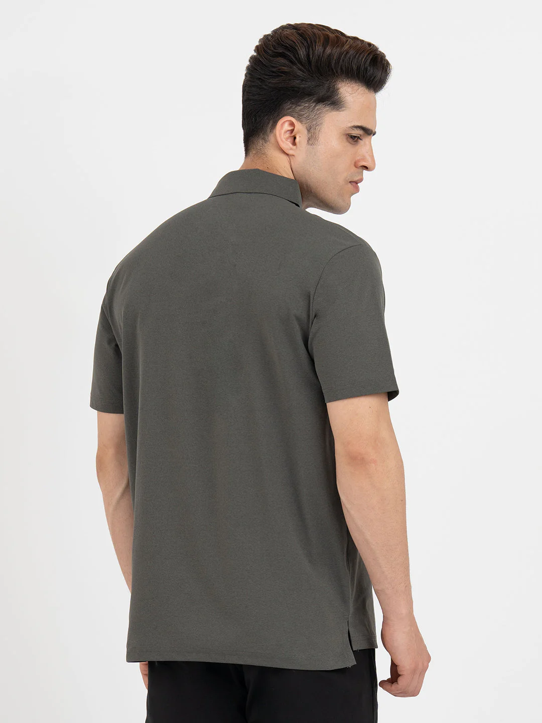 Polo T Shirts for Men in Dark Olive - Image 3