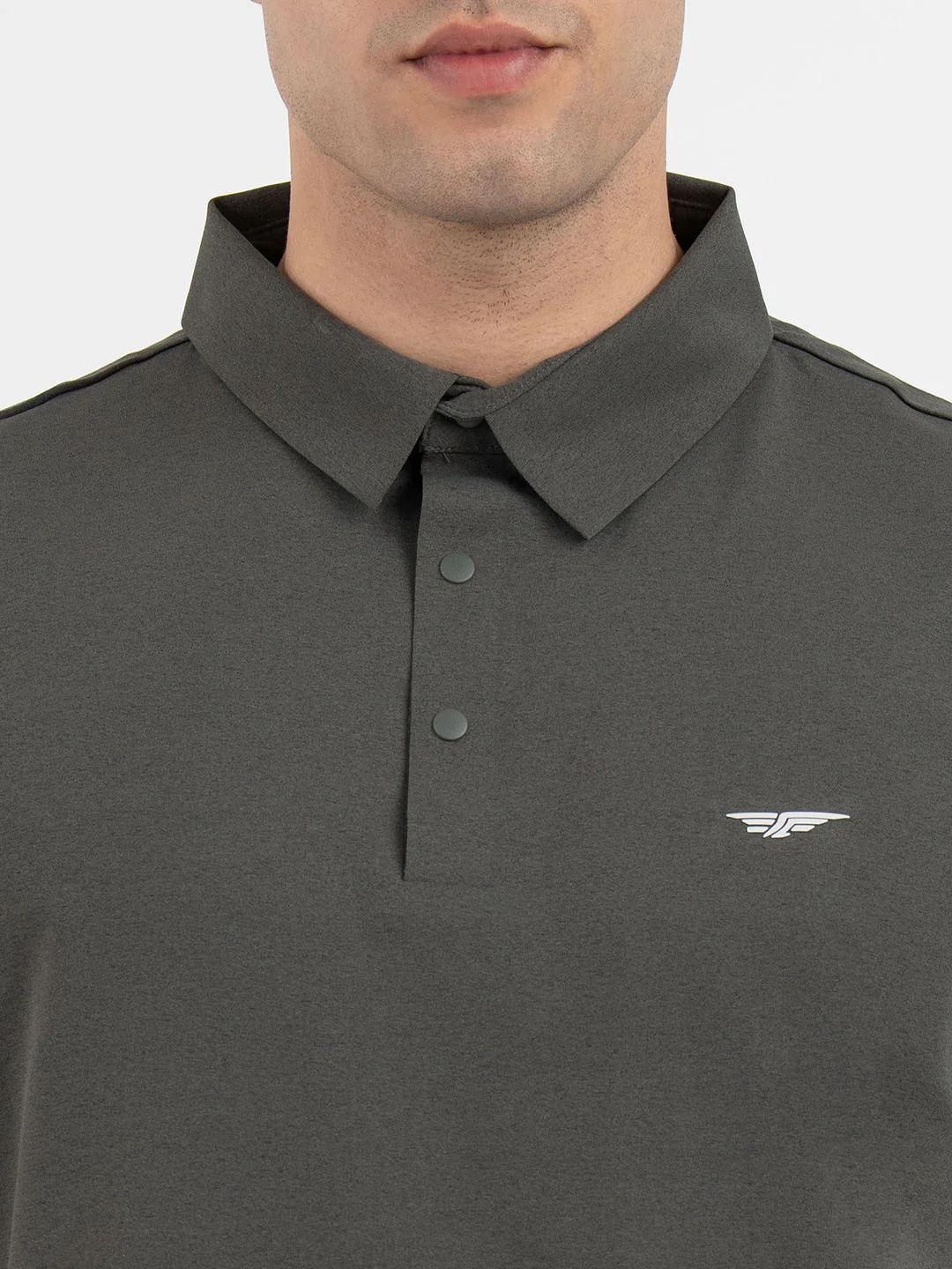 Polo T Shirts for Men in Dark Olive - Image 4