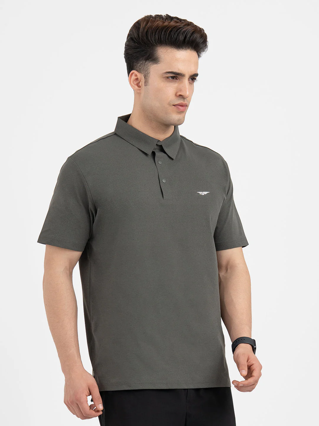 Polo T Shirts for Men in Dark Olive - Image 6
