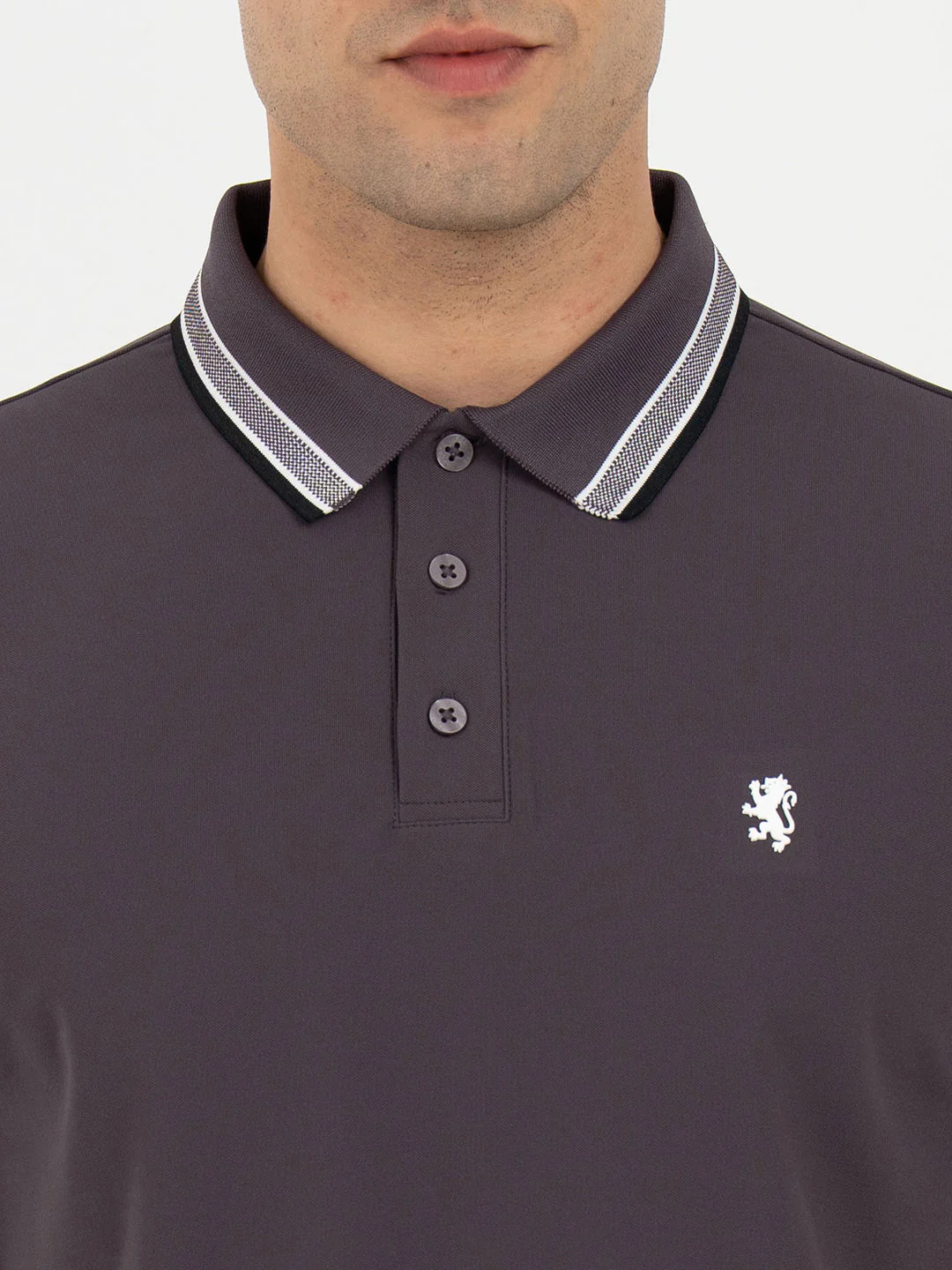 Polo T Shirts for Men in Dark Purple | Classic Polo T Shirts - Image 4