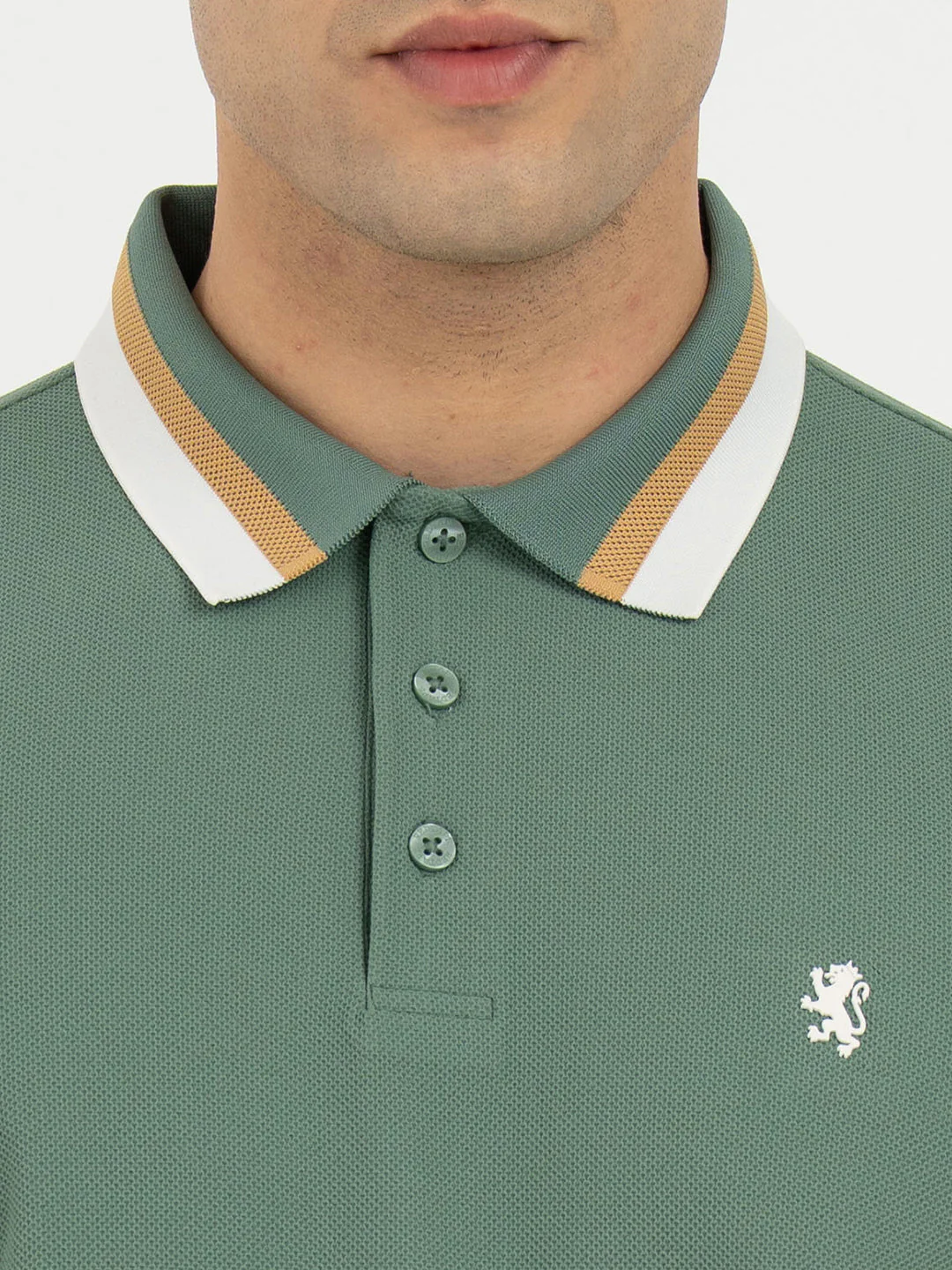 Polo T Shirts for Men in Green | Classic Polo T Shirts - Image 4