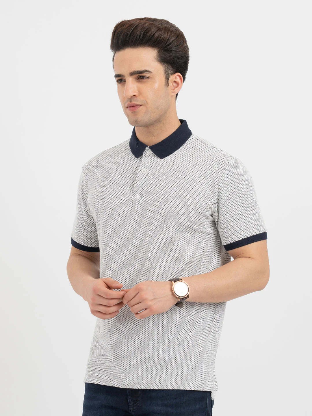 Polo T Shirts for Men in Navy - Image 2