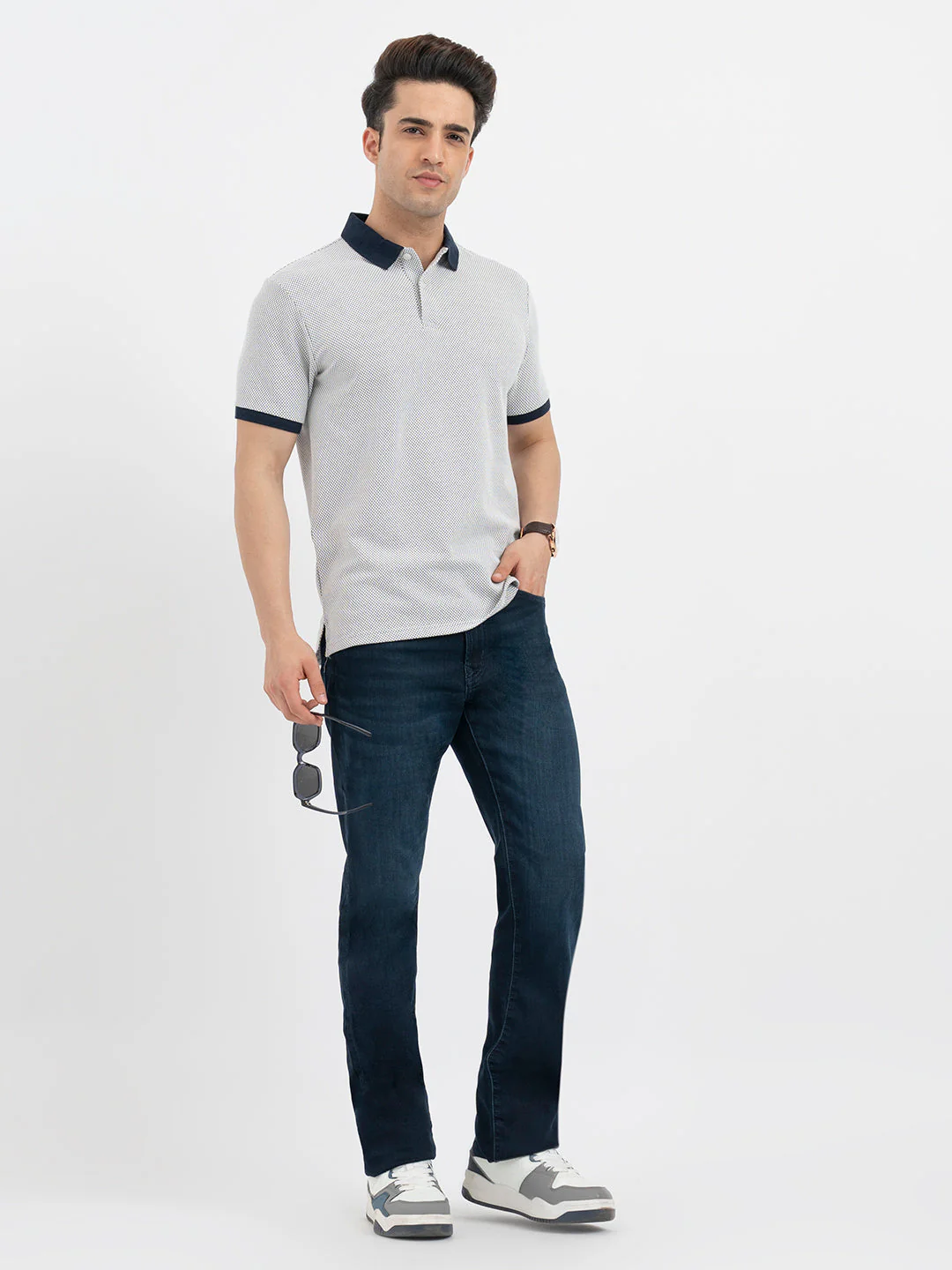 Polo T Shirts for Men in Navy - Image 5