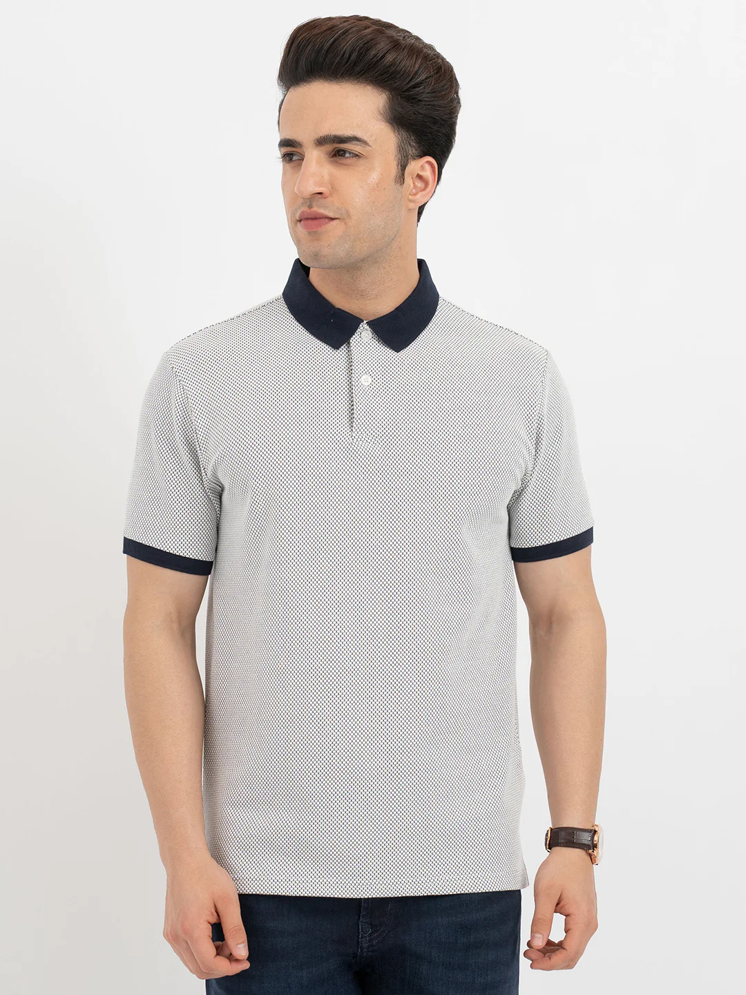Polo T Shirts for Men in Navy - Image 7