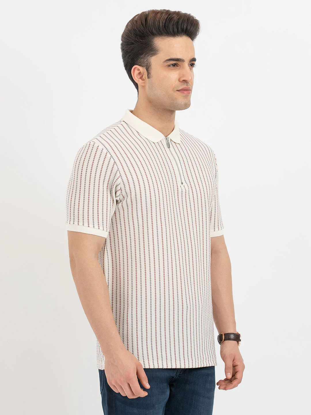 Polo T Shirts for Men in Off White - Image 6