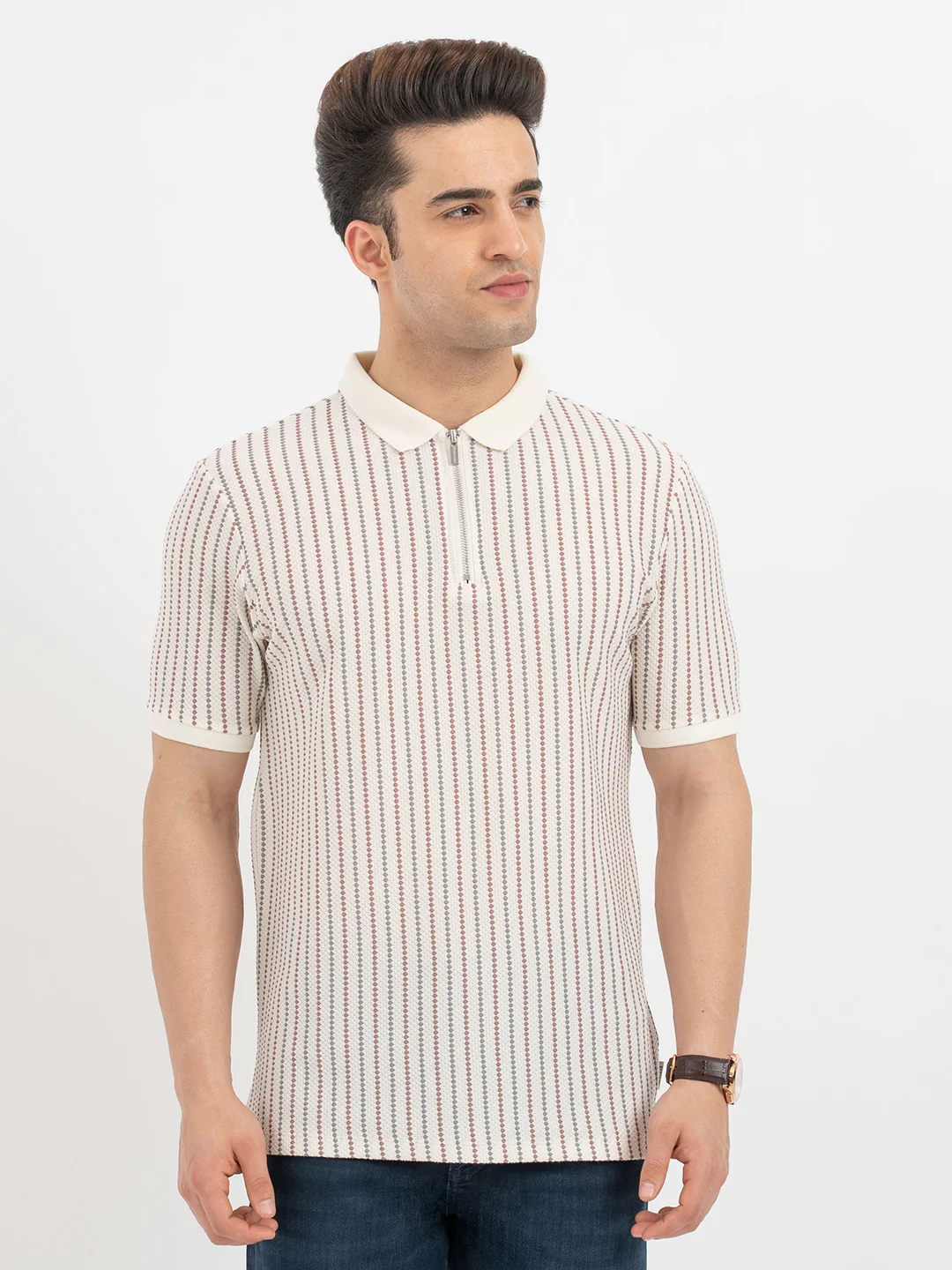 Polo T Shirts for Men in Off White - Image 7