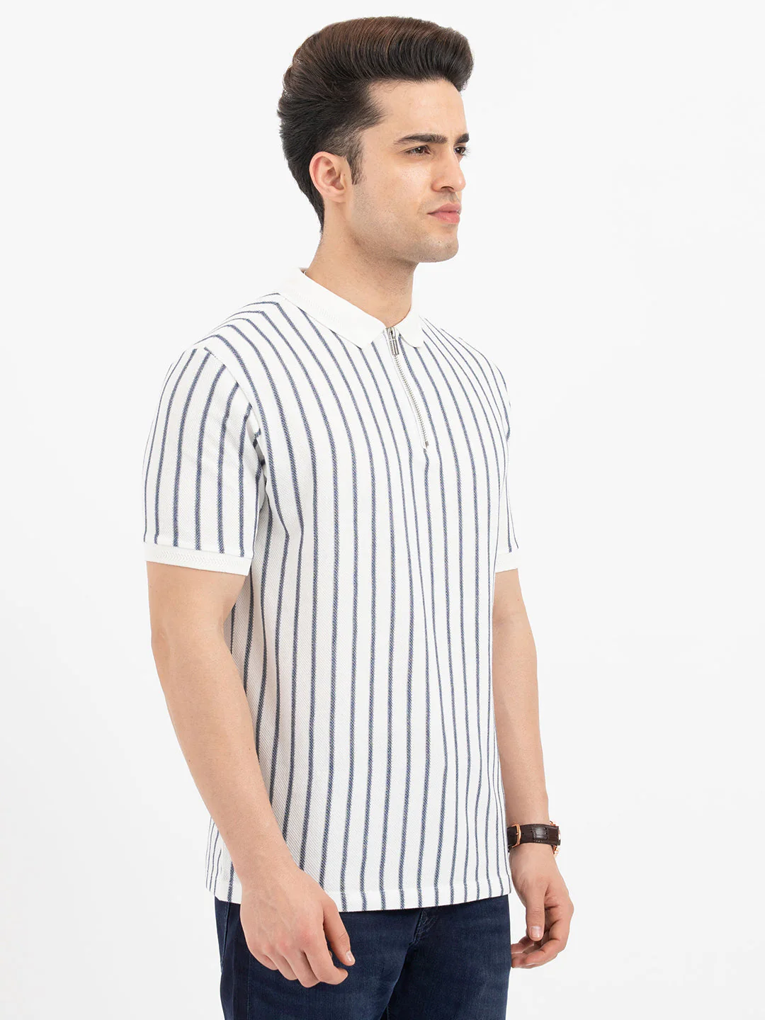 Polo T Shirts for Men in Off White - Image 6