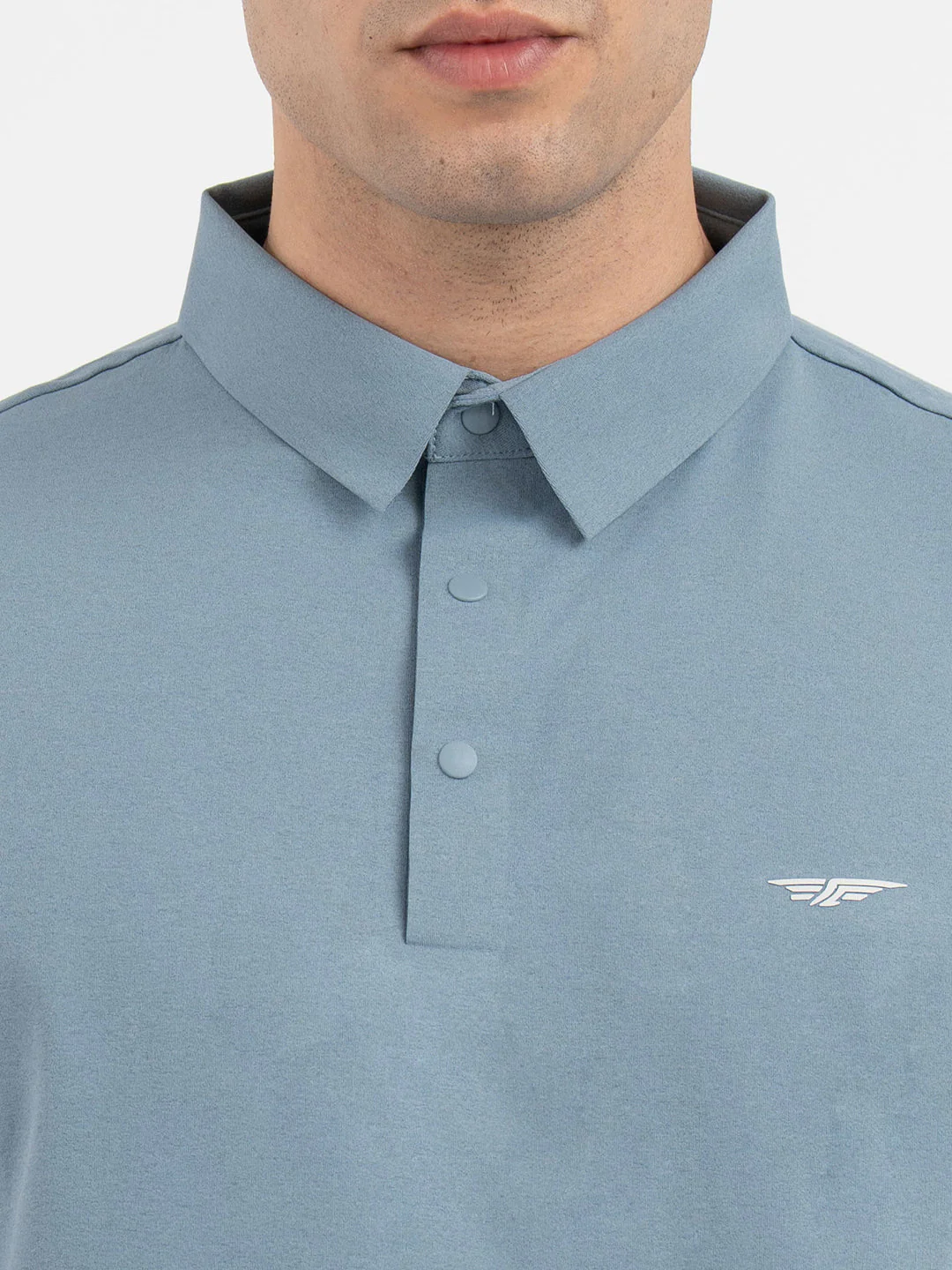 Polo T Shirts for Men in Stone Blue - Image 4
