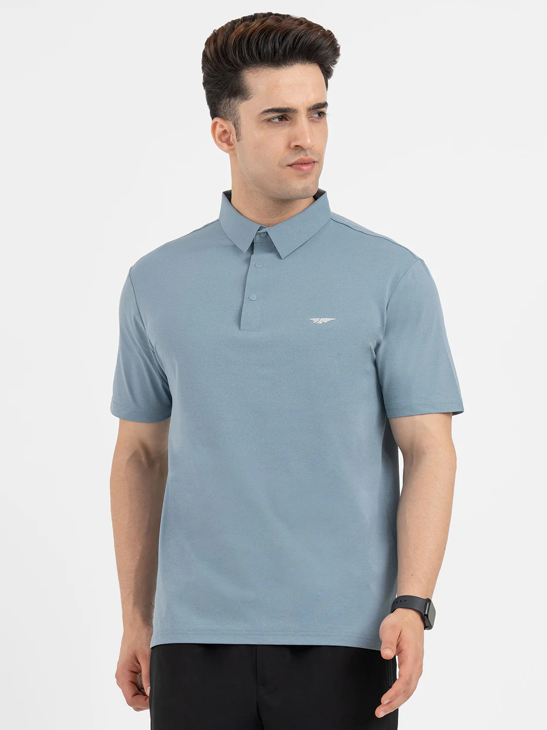Polo T Shirts for Men in Stone Blue - Image 7