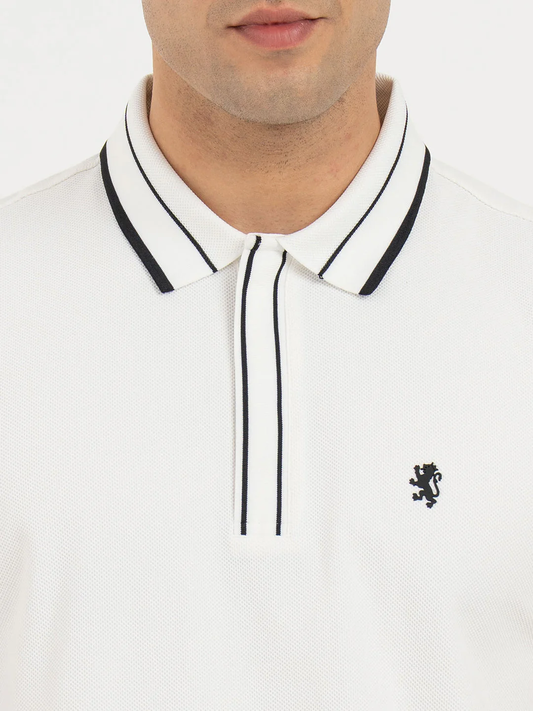 Polo T Shirts for Men in White | Classic Polo T Shirts - Image 4