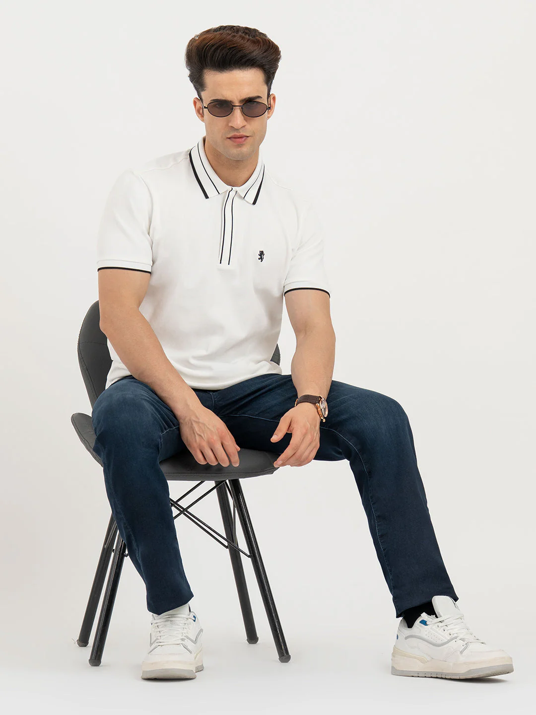 Polo T Shirts for Men in White | Classic Polo T Shirts - Image 5
