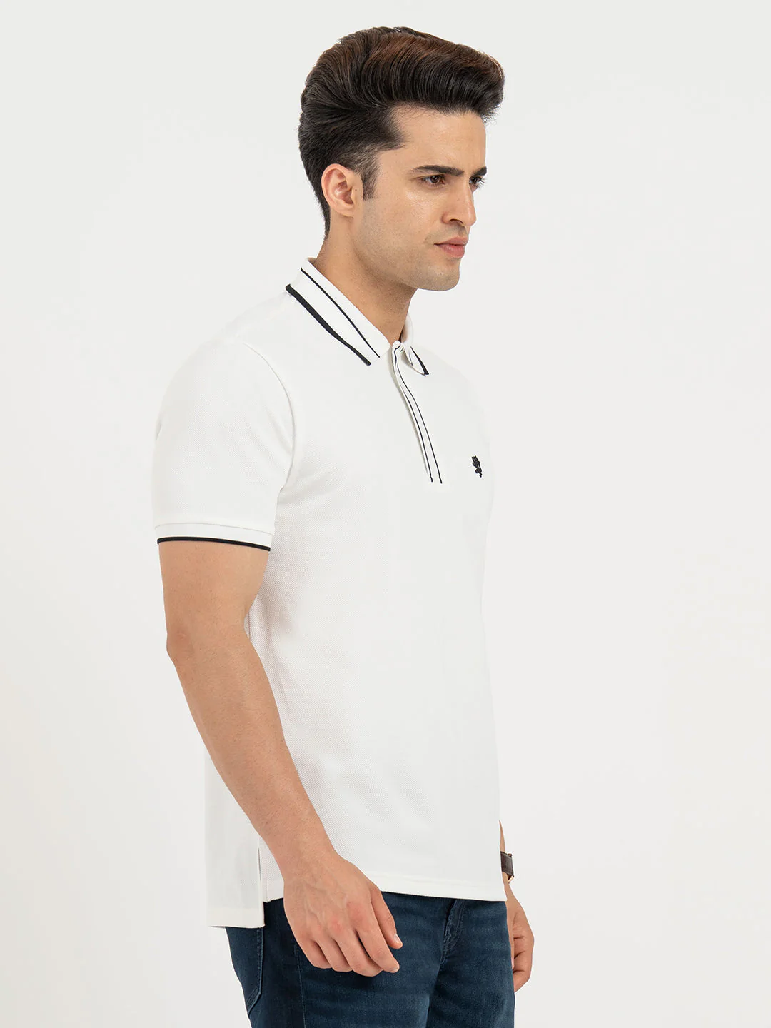 Polo T Shirts for Men in White | Classic Polo T Shirts - Image 6