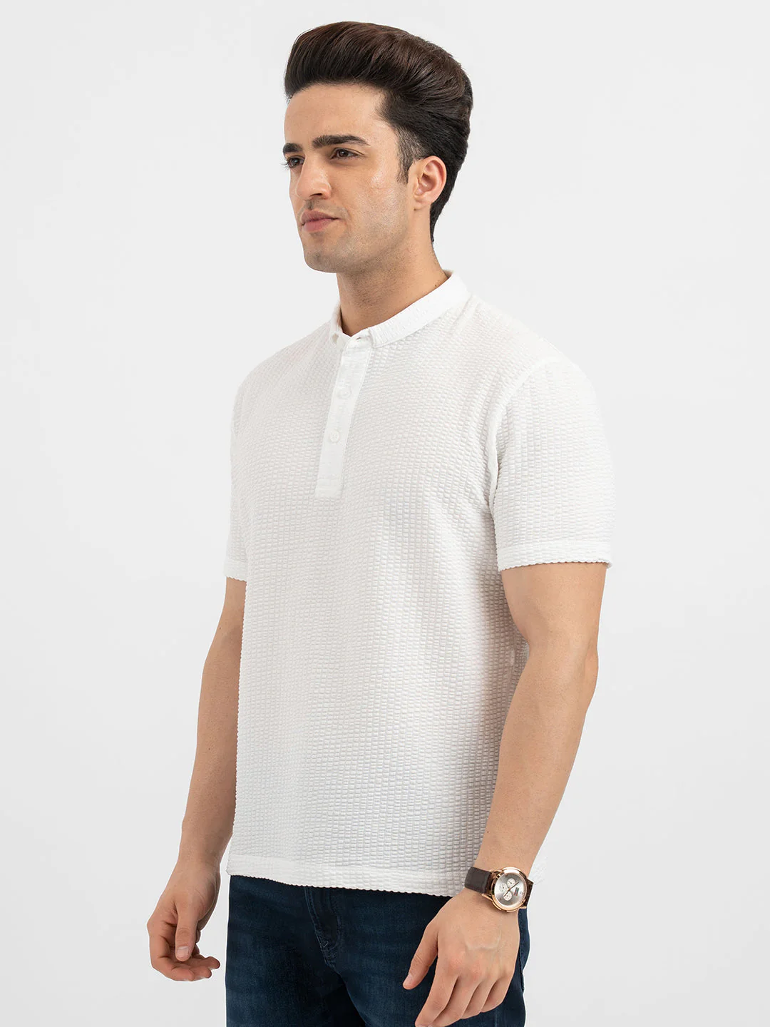 Polo T Shirts for Men in White - Image 2