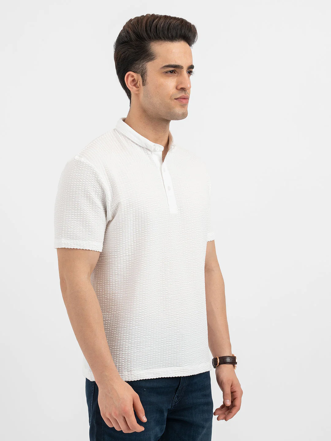 Polo T Shirts for Men in White - Image 6