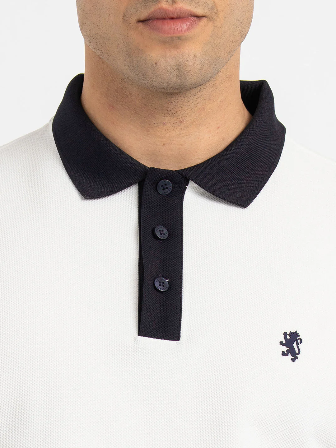 Polo T Shirts for Men in White | Half Sleeve T Shirt - Image 4
