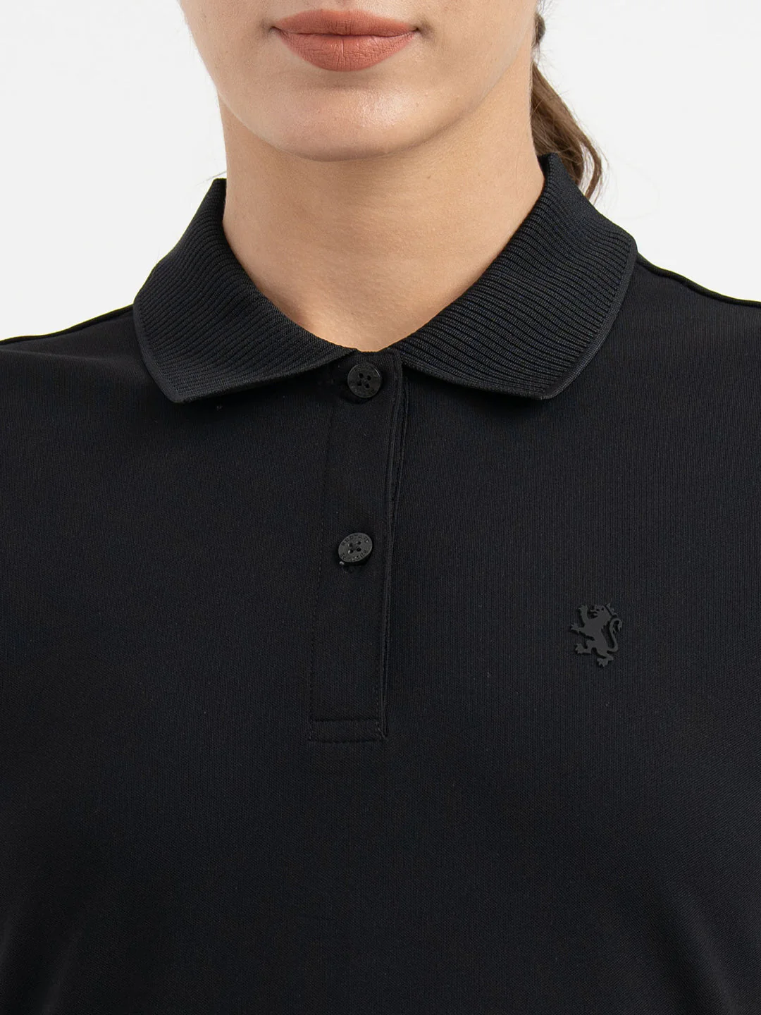 Polo T Shirts for Women in Black - Image 4
